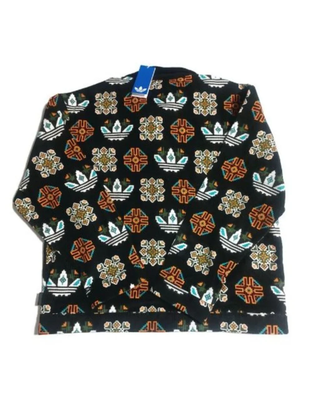 Adidas Monogram All Over Print Loose Coach Jacket Mens Size Large Black JY2998